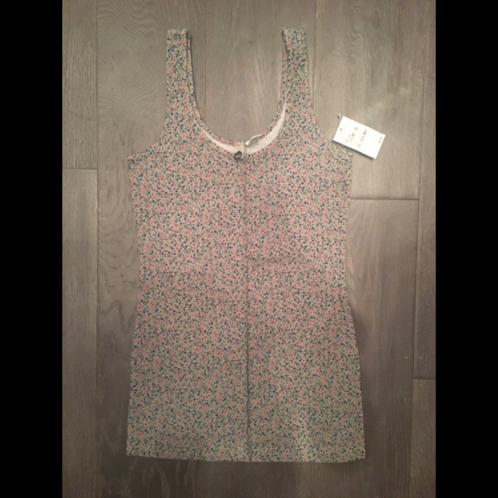 BP Nordstrom fitted floral tank top